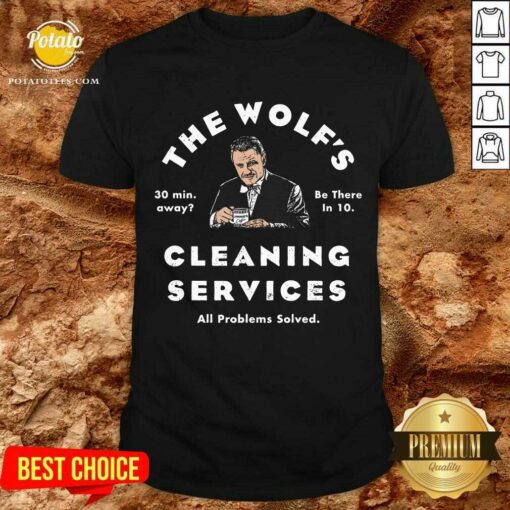 Funny The Wolf’s Cleaning Services All Problems Solved Shirt