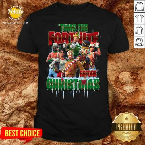 Funny Twas The Fortnite Before Christmas Shirt