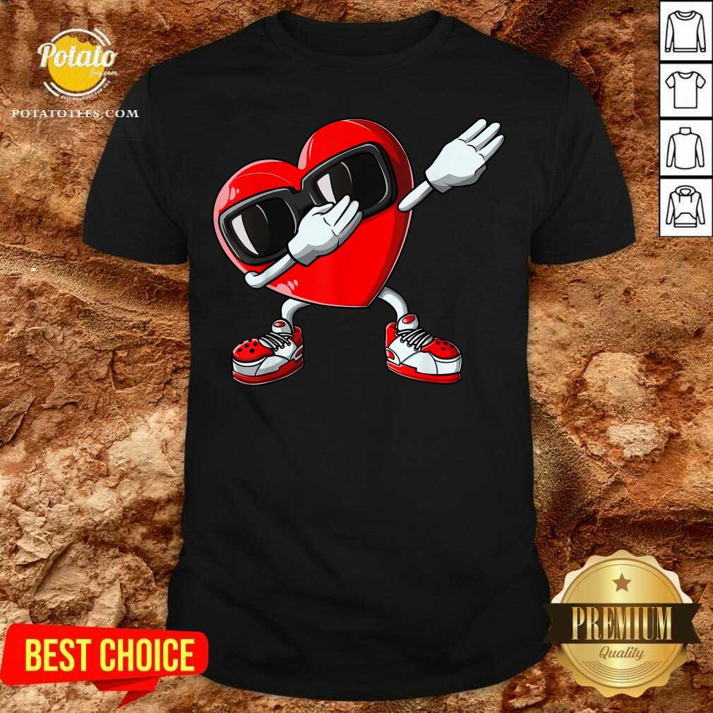 Funny Valentines Day Dabbing Heart Shirt Funny Valentines Day Dabbing Heart Shirt