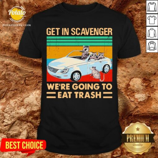 Get In Scavenger We’re Going To Eat Trash Vintage Shirt