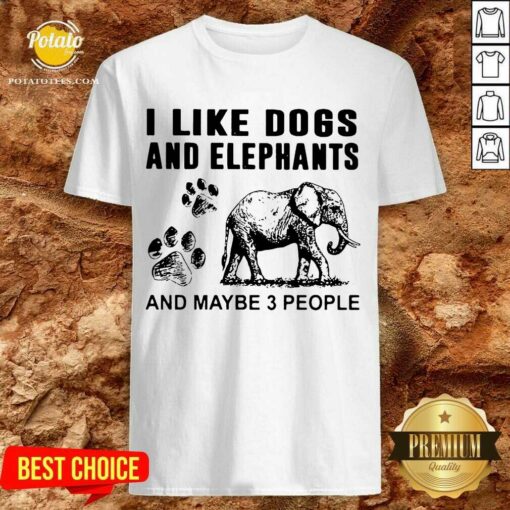 Good Elephant Let Me Check My Giveashitometer Nope Nothing Shirt
