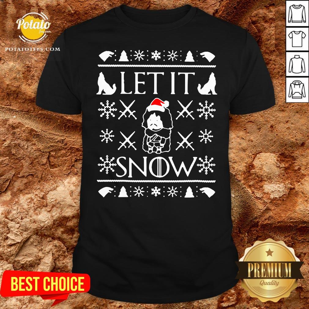 Good Game Of Thrones Jon Snow Let It Snow Ugly Christmas Shirt Good Game Of Thrones Jon Snow Let It Snow Ugly Christmas Shirt