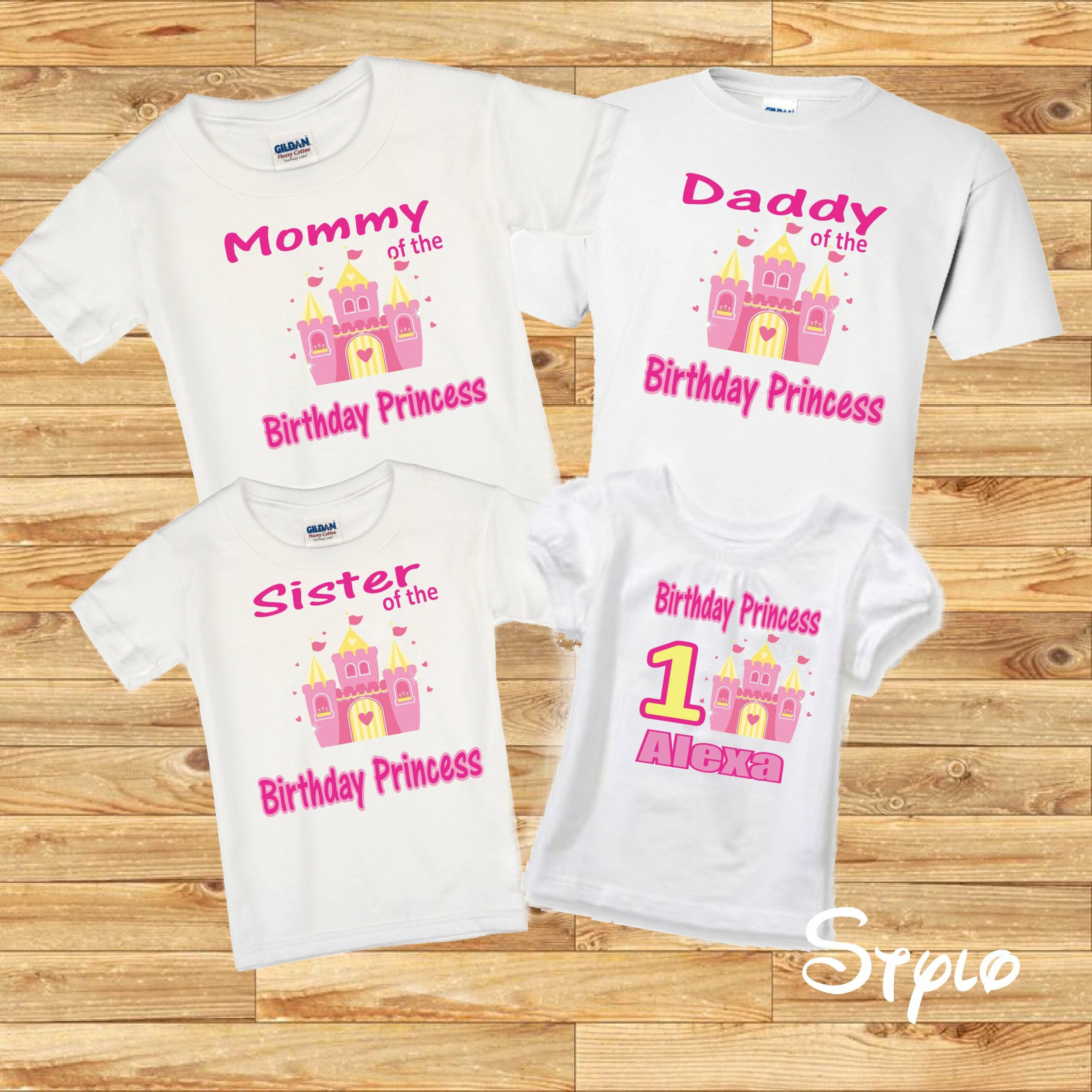 Princess Birthday Family Shirts Princess Birthday Family Shirts
