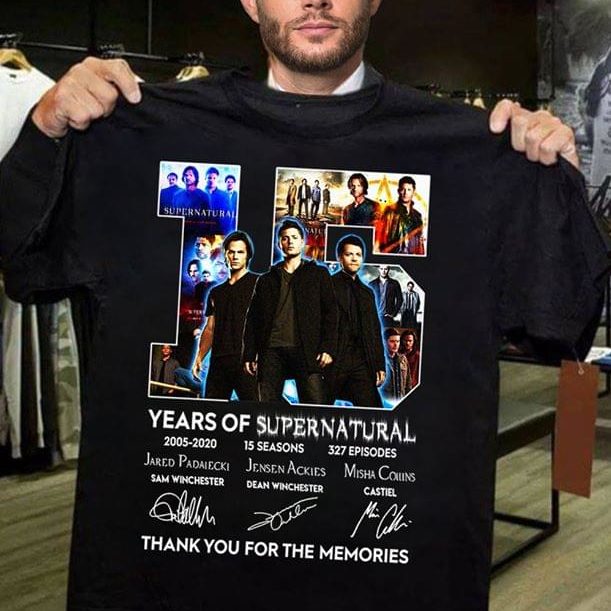 15 Years Of Supernatural Shirt 15 Years Of Supernatural Shirt