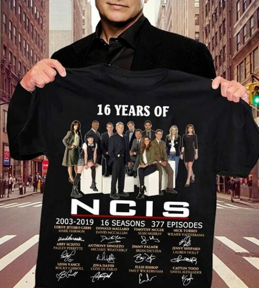 16 Years Of Ncis 2003 2019 16 Seasons 377 Episodes Shirt