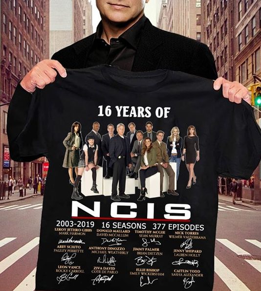 16 Years Of Ncis 2003 2019 16 Seasons 377 Episodes Shirt 16 Years Of Ncis 2003 2019 16 Seasons 377 Episodes Shirt