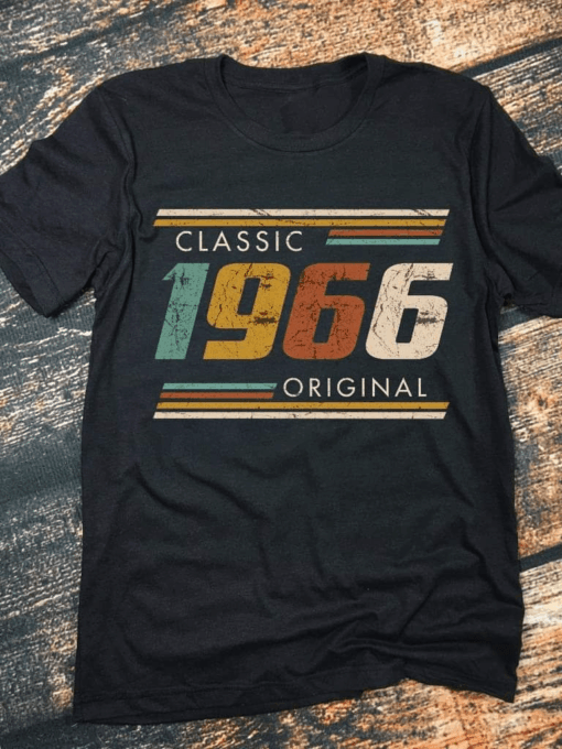 1966 Classic Vintage T-Shirt for Men – Retro Original Birthday Gift