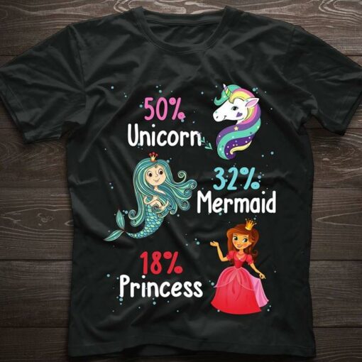 50 Unicorn 32 Marmaid 18 Princess Fairy Tale Shirt