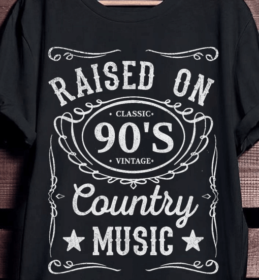 90s Vintage Country Music Shirt – Raised on Classic Country Tee
