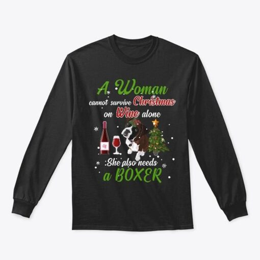 A Woman Cannot Survive Christmas On Wine Hoodie