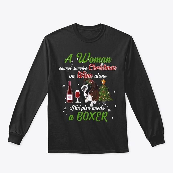 A Woman Cannot Survive Christmas On Wine Hoodie A Woman Cannot Survive Christmas On Wine Hoodie