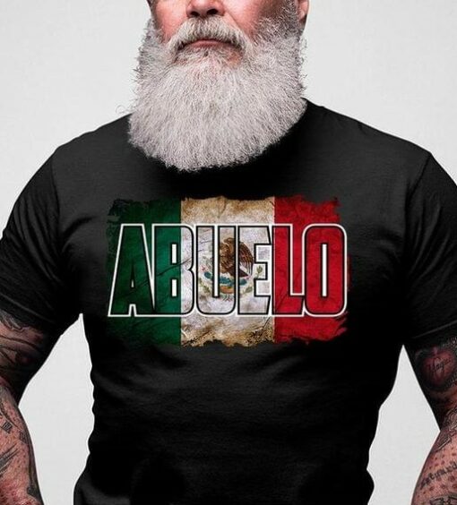 Abuelo Spanish Grandpa Family Flag Of Mexico Shirt