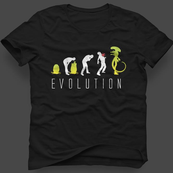Alien Mixed Human Evolution Shirt Alien Mixed Human Evolution Shirt