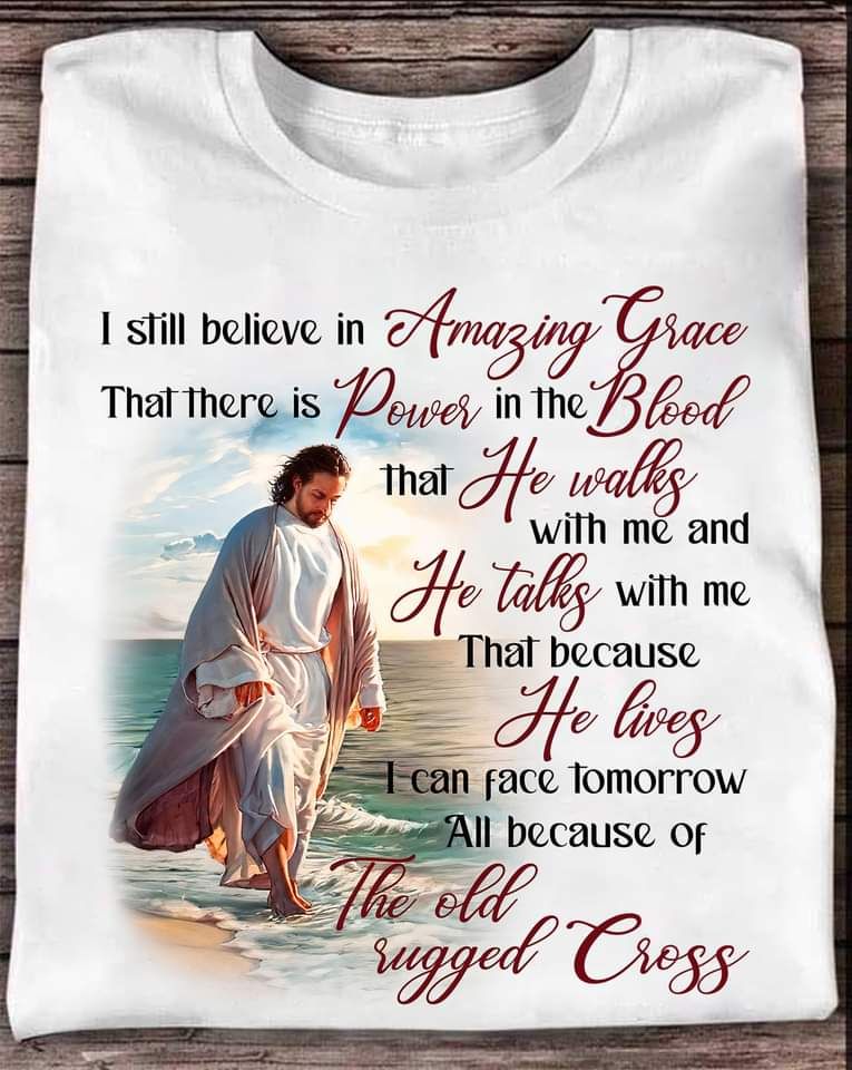 Amazing Grace Power Blood God On The Beach Shirt Amazing Grace Power Blood God On The Beach Shirt
