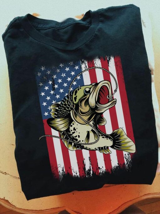 American Fishing Day, Outdoor Fishing Shirt