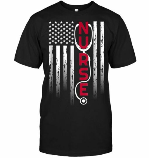 American Flag Nurse Shirt