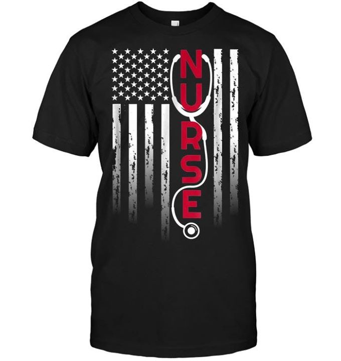 American Flag Nurse Shirt American Flag Nurse Shirt