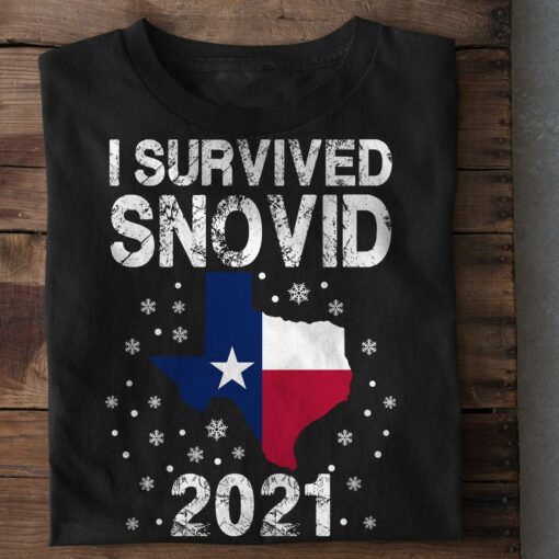 American I Survived Snow Covid 2021 Snovid Shirt