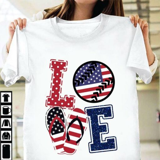 American Love Baseball Shirt