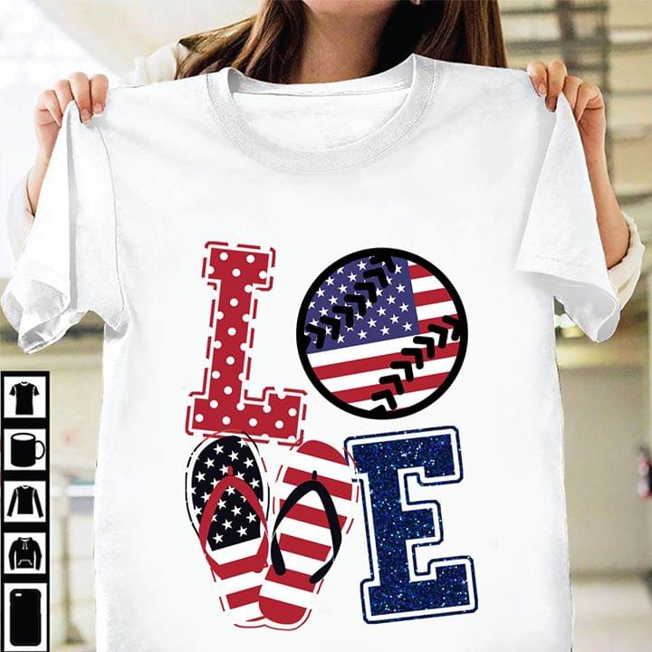 American Love Baseball Shirt American Love Baseball Shirt