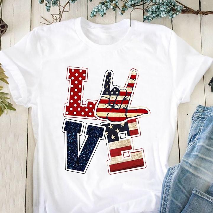 American Love In Peace Simple Shirt American Love In Peace Simple Shirt