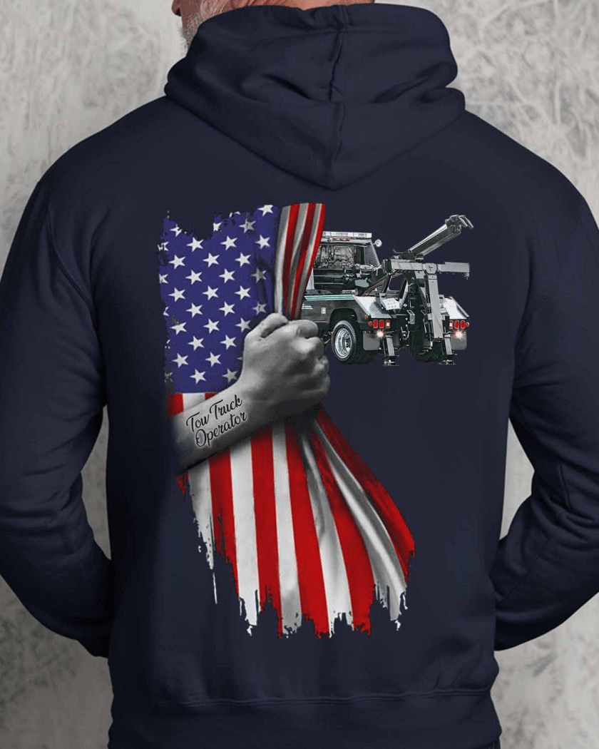 American Proud Tow Truck Operator Shirt American Proud Tow Truck Operator Shirt