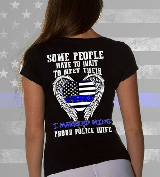 American Wings Hero Some People Have To Wait To Meet Their Hero Shirt (Back Side)