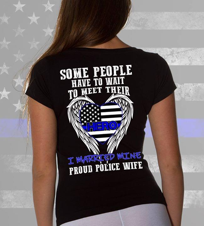 American Wings Hero Some People Have To Wait To Meet Their Hero Shirt (Back Side) American Wings Hero Some People Have To Wait To Meet Their Hero Shirt (Back Side)