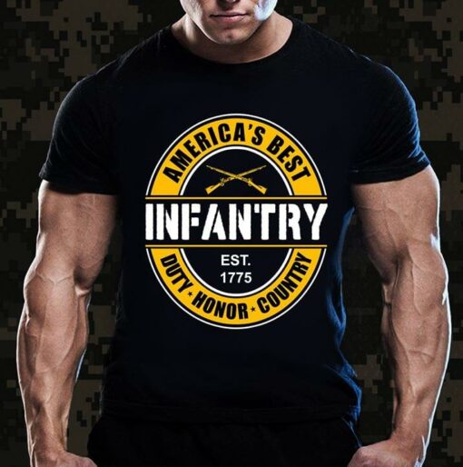 America’s Best Infantry Est 1751 Duty Honor Country Shirt
