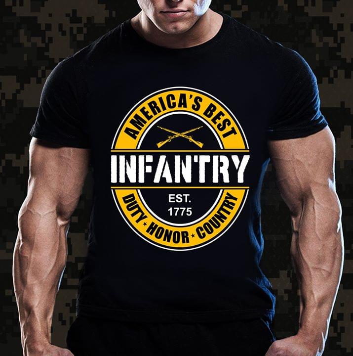 America's Best Infantry Est 1751 Duty Honor Country Shirt America's Best Infantry Est 1751 Duty Honor Country Shirt