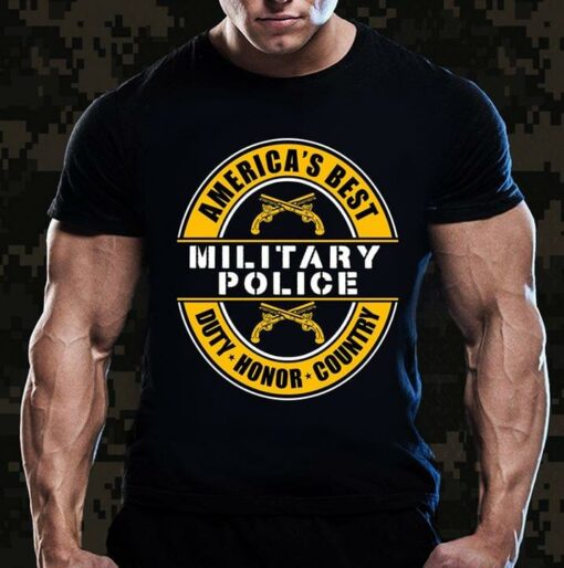 America’s Best Military Police Duty Honor Country Shirt