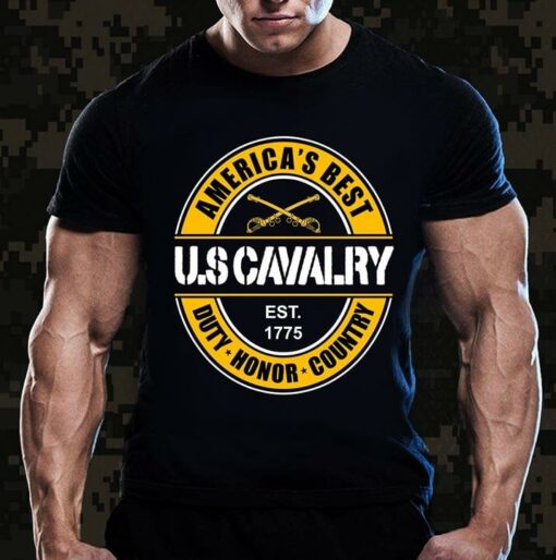 America’s Best U.S Cavalry Est 1775 Duty Honor Country Shirt