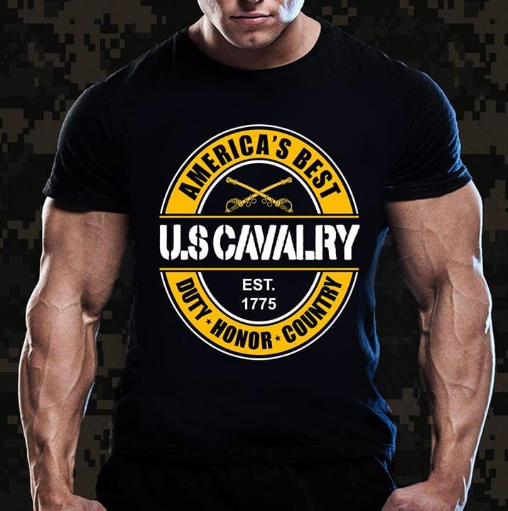 America's Best U.S Cavalry Est 1775 Duty Honor Country Shirt America's Best U.S Cavalry Est 1775 Duty Honor Country Shirt