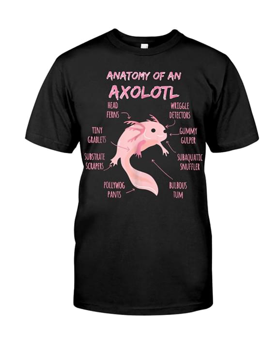 Anatomy Of An Axolotl Cute Animal Pet Shirt Anatomy Of An Axolotl Cute Animal Pet Shirt