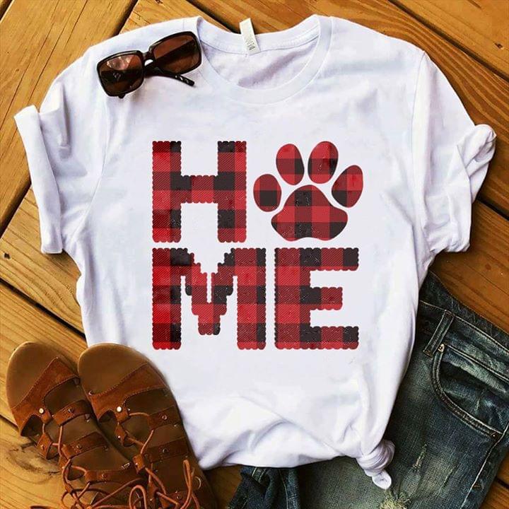 Animal Footstep HO ME Simple Style Shirt Animal Footstep HO ME Simple Style Shirt