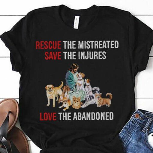 Animal Lover God Jesus And Dogs Shirt