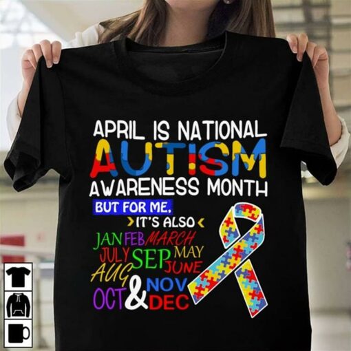 April Is National Autism Awareness Shirt
