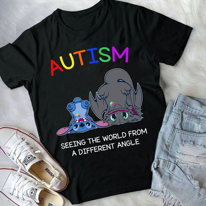 Autism Seeing The World From A Different Angle Shirt Autism Seeing The World From A Different Angle Shirt