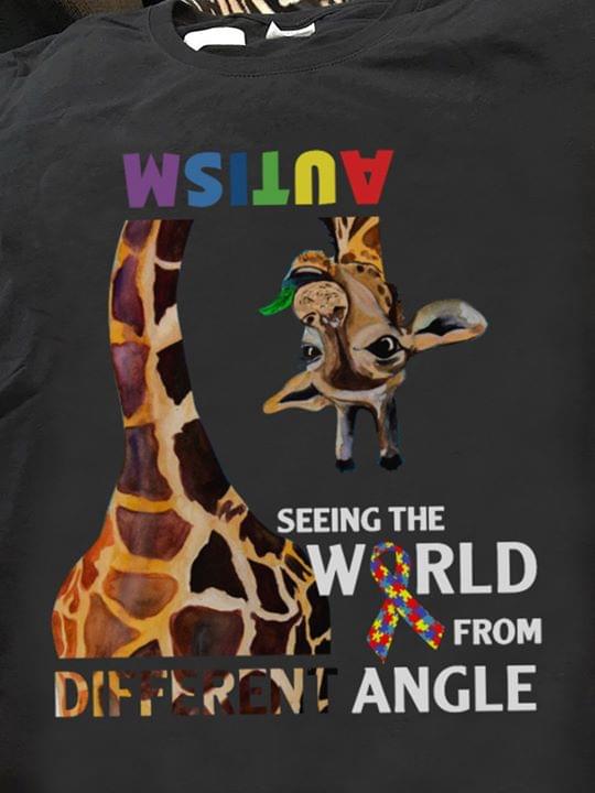 Autism Seeing The World From Different Angle Shirt Autism Seeing The World From Different Angle Shirt
