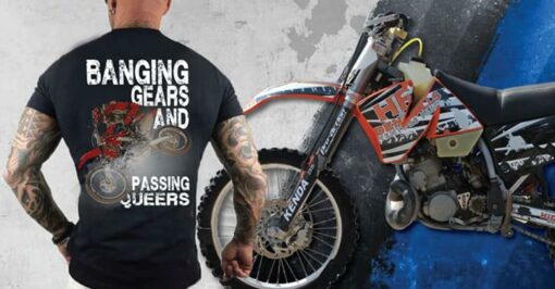 Banging Gears And Passing Queers Shirt (Back Side)