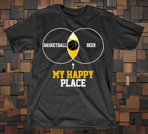 Baseball Beer My Happy Place Shirt