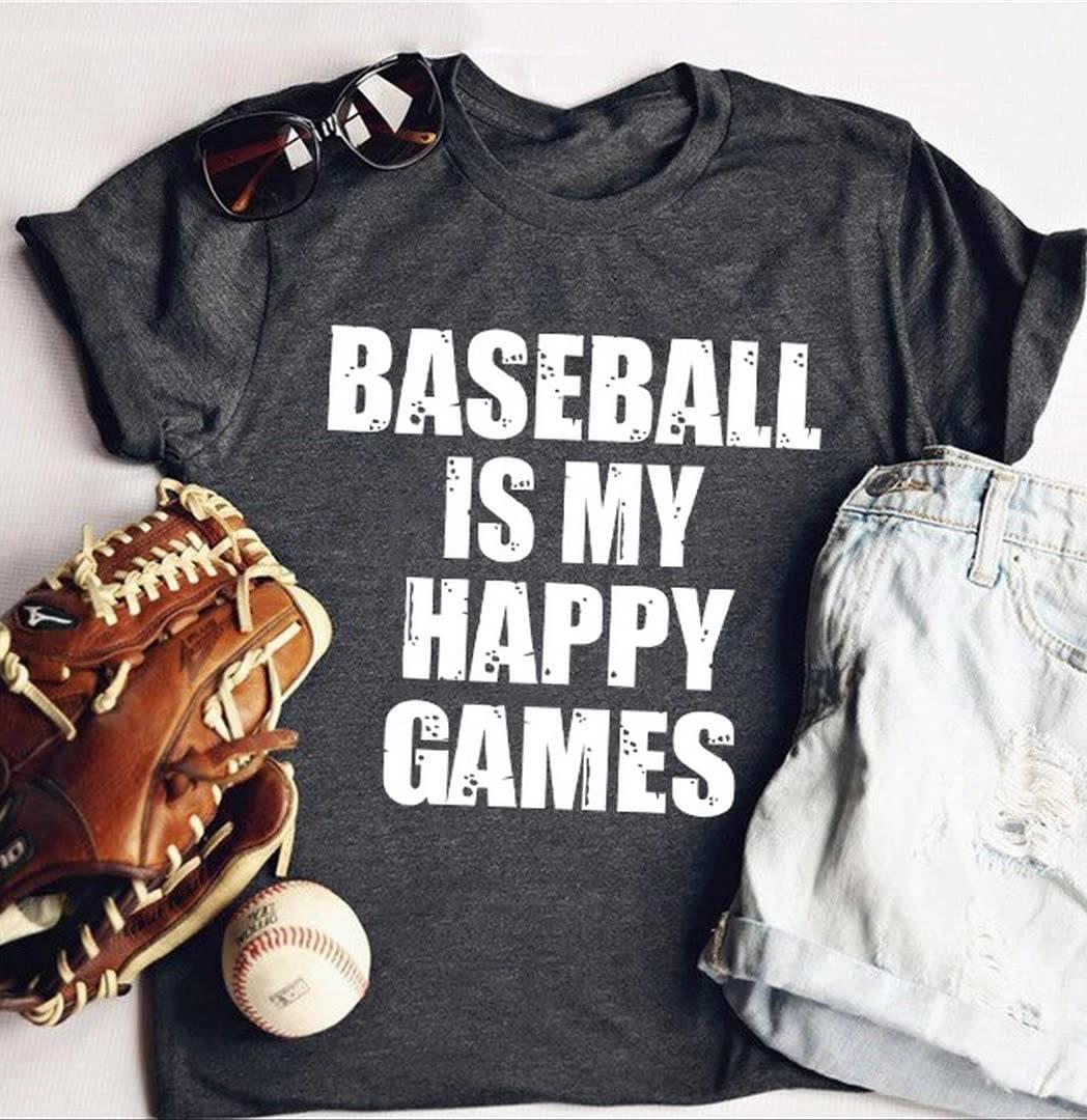 Baseball Is My Happy Games Shirt Baseball Is My Happy Games Shirt