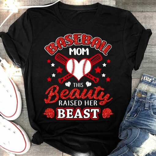 Baseball Mom This Beauty Raised Her Beast Shirt