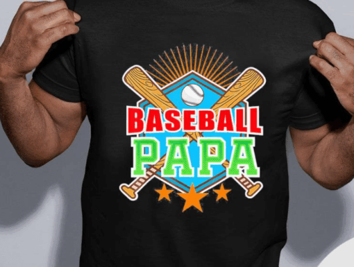 Baseball Papa Father’s Day Best Family Gift Shirt