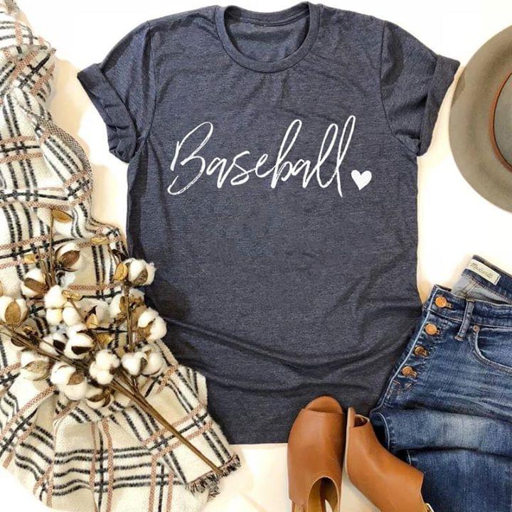 Baseball Simple Love In Heart Shirt Baseball Simple Love In Heart Shirt