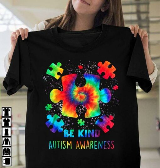 Basic Be Kind Autism Awareness Autism Puzzles Shirt
