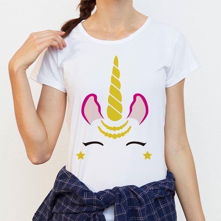 Basic Beautiful Animated Unicorn Wearing Accessories Shirt Basic Beautiful Animated Unicorn Wearing Accessories Shirt