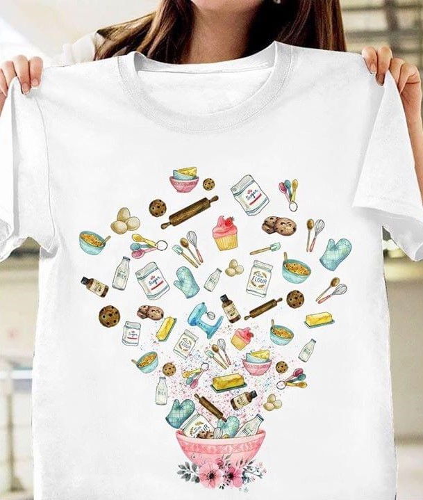 Basic Cute Cooking Icons Cooks Shirt Basic Cute Cooking Icons Cooks Shirt