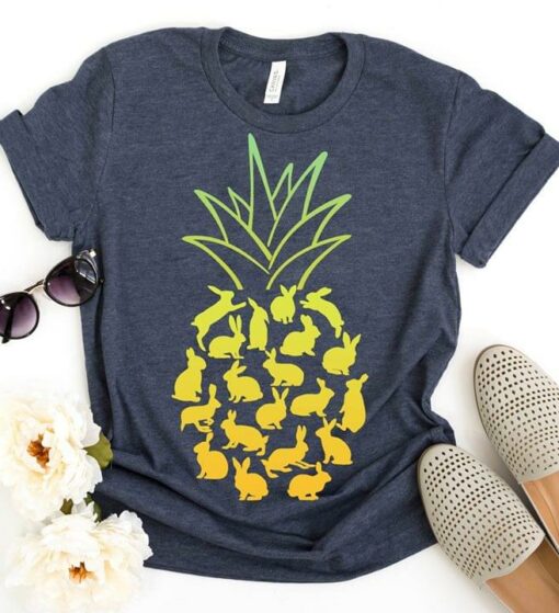 Basic Rabbits Pineapple Fruit Shirt