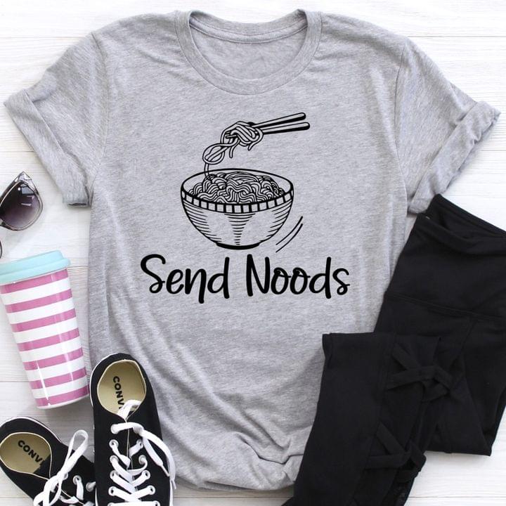 Basic Send Noods Cartoon Bowl Of Noodles Shirt Basic Send Noods Cartoon Bowl Of Noodles Shirt